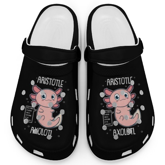 Philosophy Axolotl With Aristotle Quote Clogs