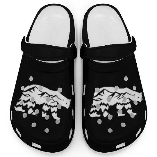 Polar Bear and Mountains Clogs