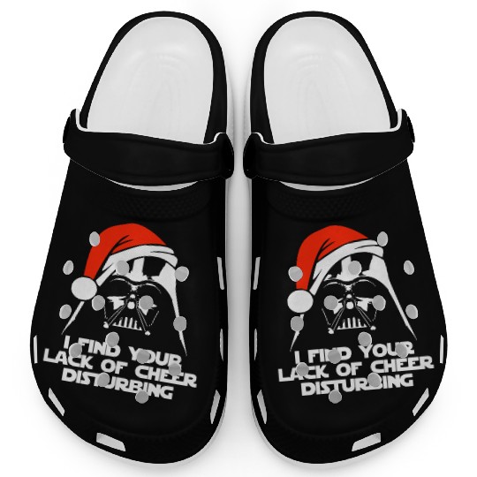 Darth Vader Santa Claus Christmas Sweater Design Clogs