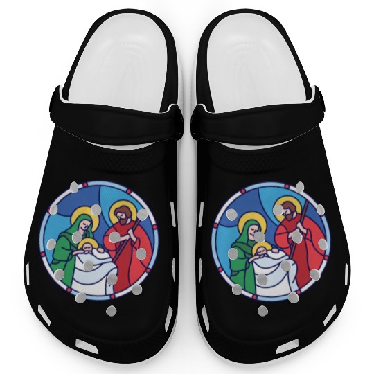 Josef Maria Jesus Jesus birth Bethlehem Christmas Clogs