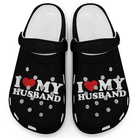 I love my husband Clogs