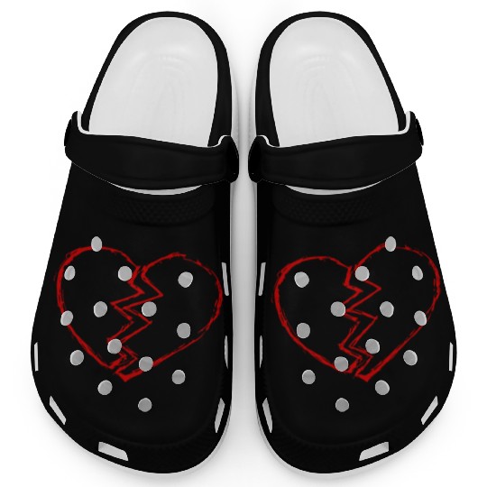 broken heart Clogs