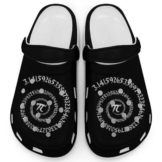 Magic Math Wizard Pi Spiral 3.14 Pi Day Math Geek Clogs