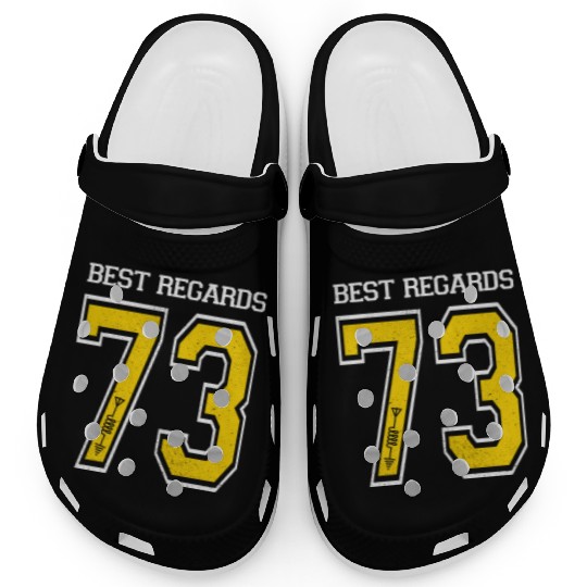 73 Best Regards HAM Radio - Amateur Radio Operator Clogs
