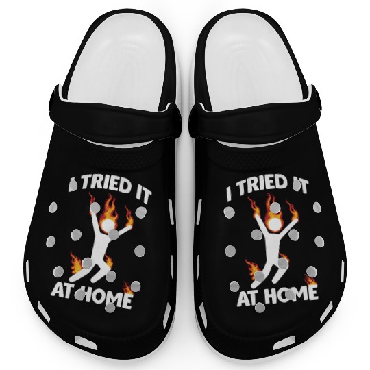 I Tried It Fire Chemistry Science Accident At Home Clogs