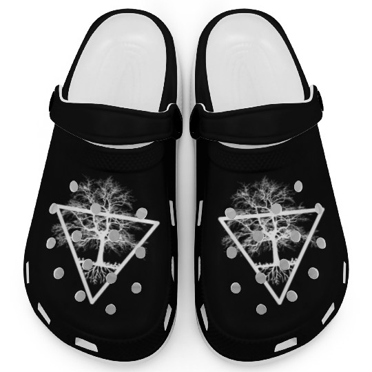 Witch Earth Triangle Symbol Clogs