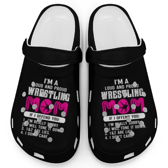 Loud And Proud Wrestling Mom Clogs
