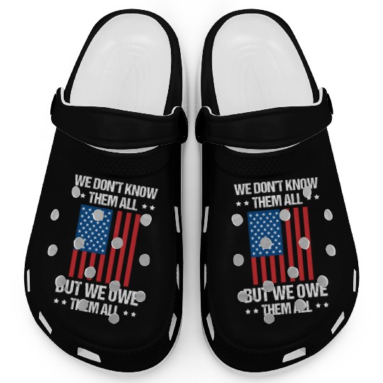 Memorial Day Veterans Day USA U.S. Army America Mi Clogs