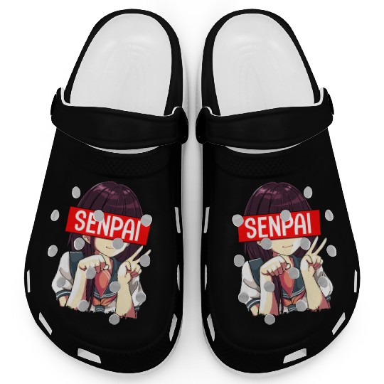 Senpai Anime Girl Japanese Cute Manga Kawaii Clogs