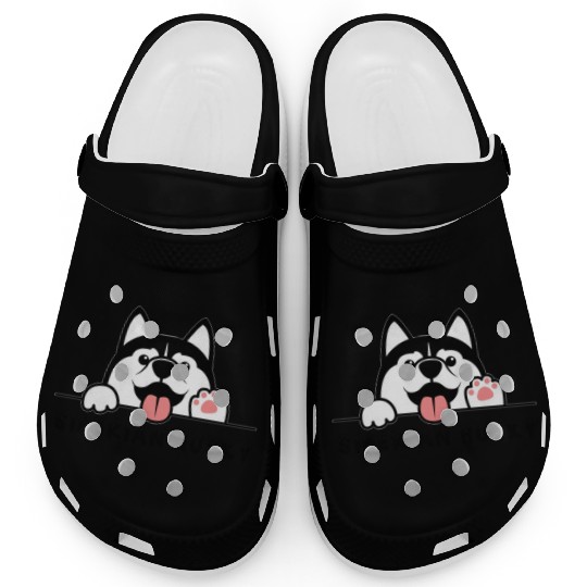 siberian husky Clogs