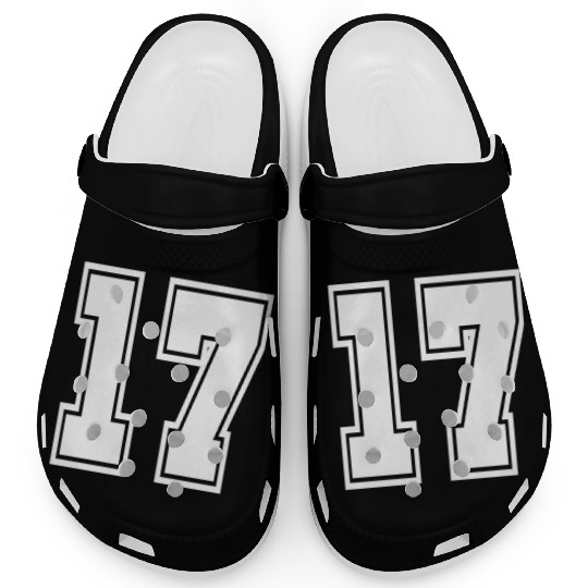 17 Clogs number college style football soccer