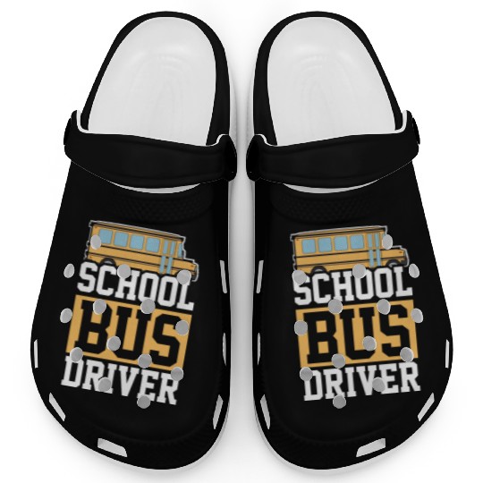 Bus Driver School Bus Clogs