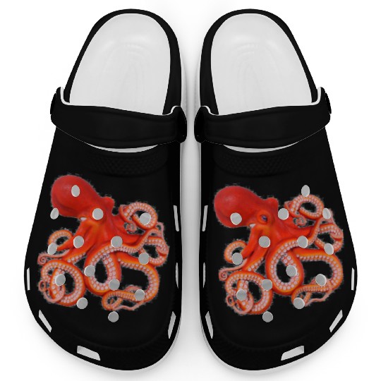Vibrant Octopus Artprint Design Clogs