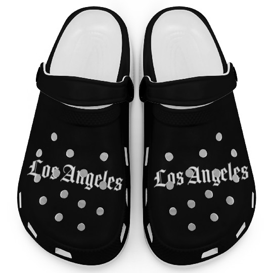 Los Angeles California Script Gift Clogs