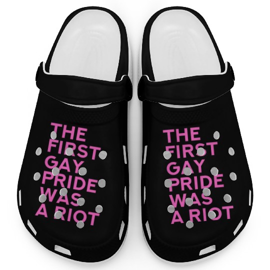 The first gay pride was a riot - Gay Pride LGBT Clogs