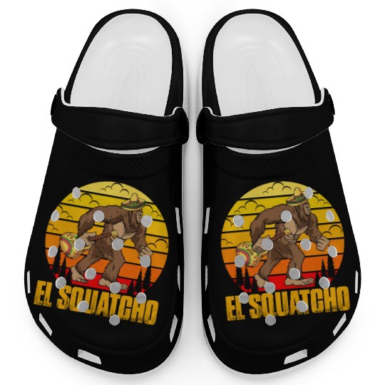 El Squatcho Mexican Sasquatch Bigfoot Clogs
