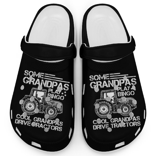 Tractor Grandfather Farmer Ranch Grandparents Clogs