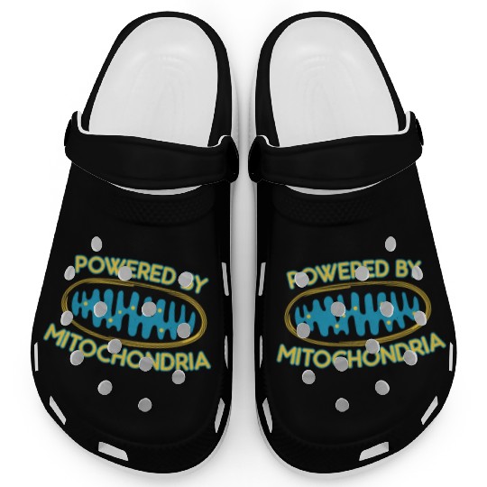 Powered by mitochondria - nerdy and geeky gift Clogs