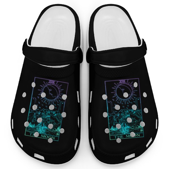 The Moon Tarot Card Rider Waite Witchy Clogs
