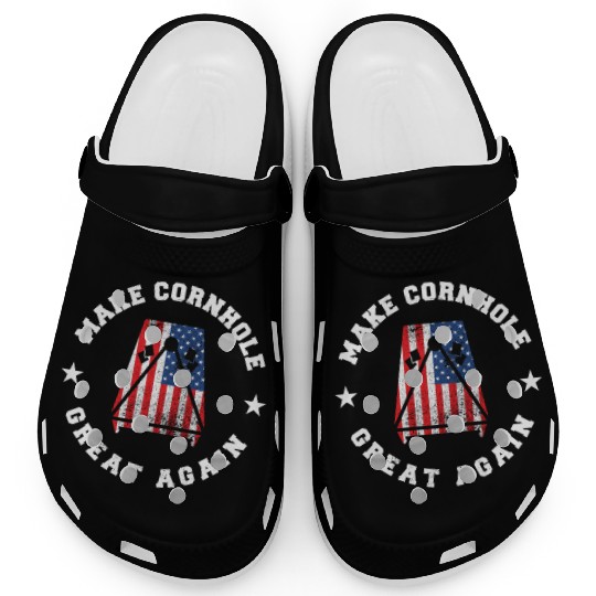 Make Cornhole Great Again Funny USA Gift Clogs