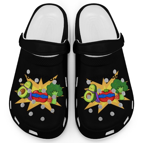Superfoods Cute Vegetable Pun Clogs