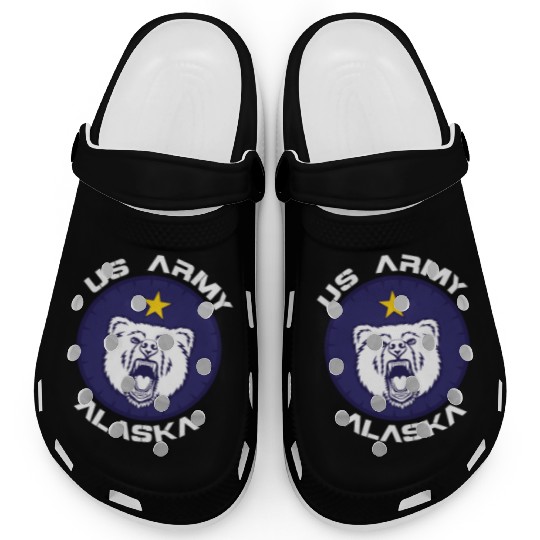 US Army Alaska Polar Bear Patch Clogs