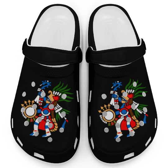 Aztec Symbol Aztec God of War Huitzilopochtli Clogs