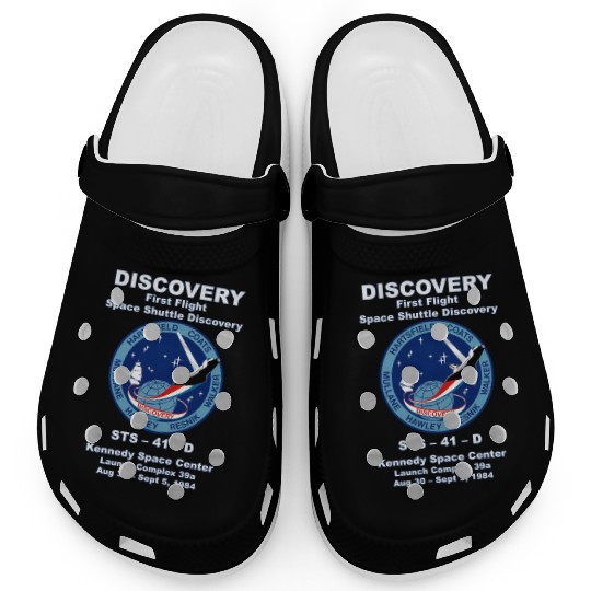 NASA Space Shuttle STS-41-D Vintage Crew Clogs