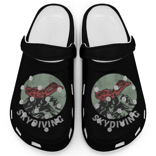 Skydiving Skydiver Base Jump Parachutist Clogs