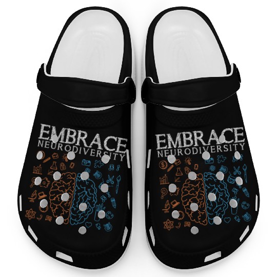Embrace ADHD Autism ASD Neurodiversity Clogs