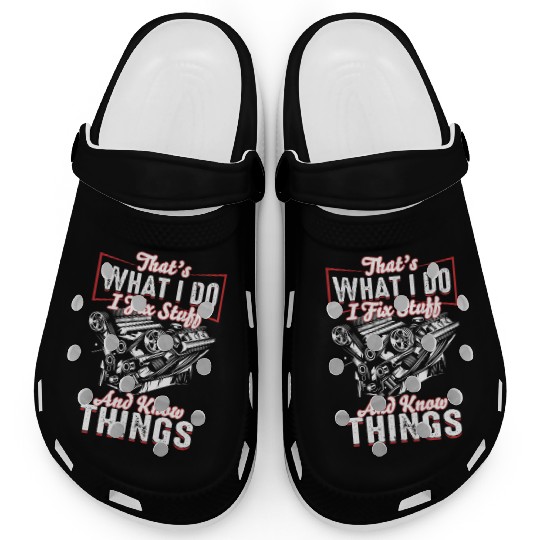 Mechanic Auto Mechanic Funny Mechanic Clogs