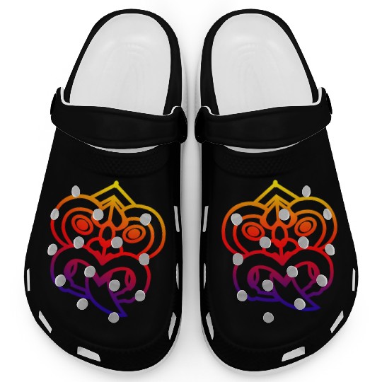 Maori Tiki Face Mask Poylnesian T Tattoo Gift Clogs