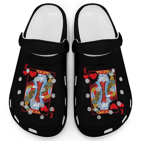 Halloween Playing Card Costume KING OF HEARTS Clogs