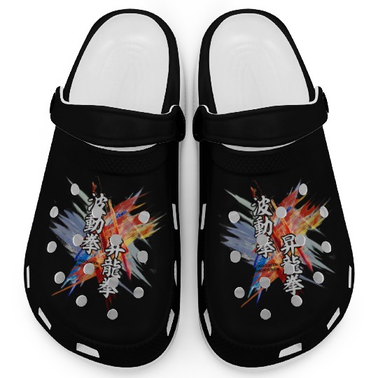 hadouken shoryuken kanji art street fighter Clogs