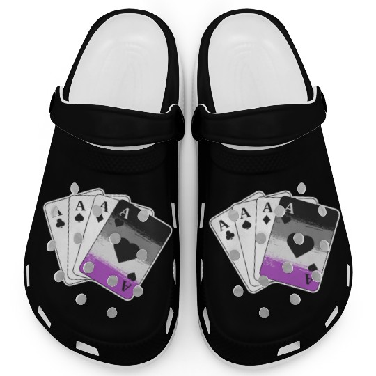 Ace Asexual Pride Gifts Playing Card LGBTQ Pride Clogs