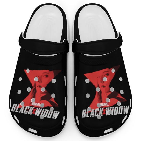 Marvel Black Widow Natasha Romanoff Hourglass Clogs