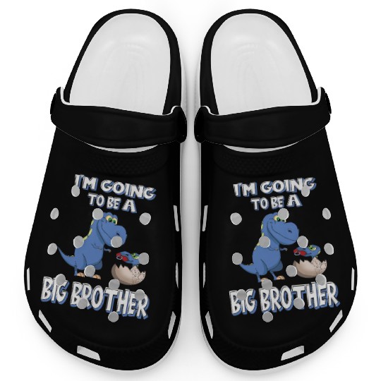 I'm Going To Be A Big Brother Dinosaur Clogs