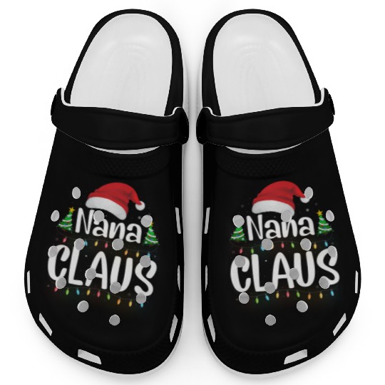 Funny Santa Nana Claus Christmas Family Matching Clogs