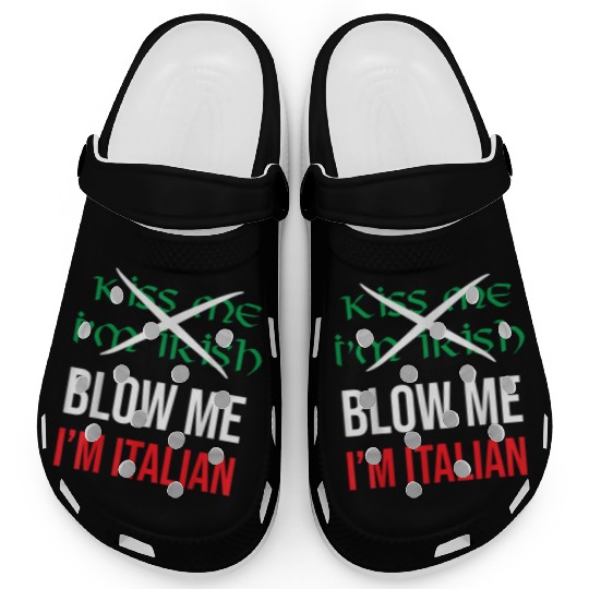 Kiss Me Im Irish Blow Me Im Italian St Patricks Clogs