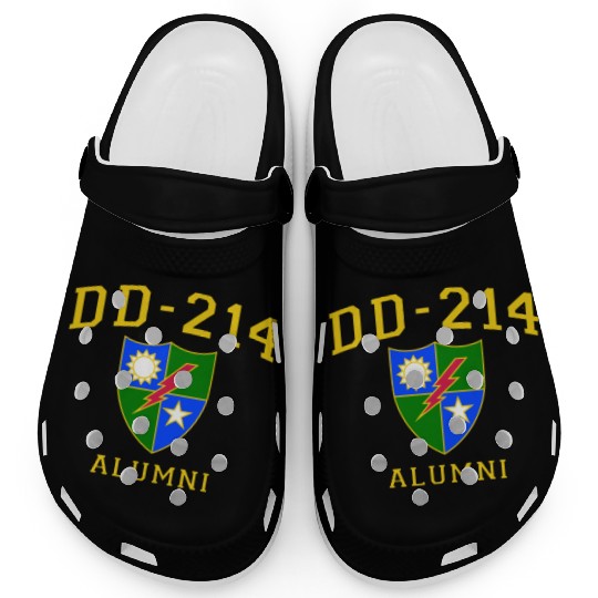 US Army Ranger Veteran DD214 Alumni Logo Insignia Clogs