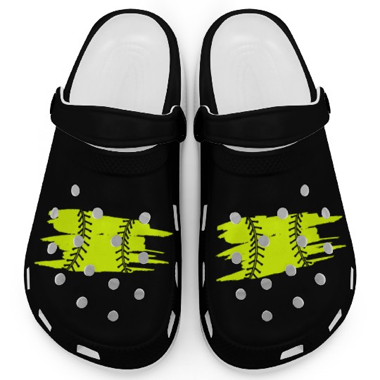 Softball Catcher Baseball Pitcher Bat Ball Player Clogs