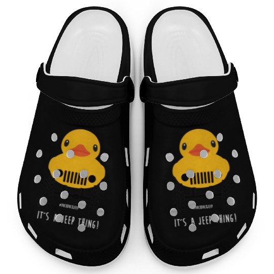 Cute Jeep Rubber duck on Offroad wheels duckduck Clogs