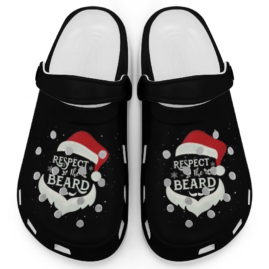 The Beard Santa Claus Christmas Family Pajamas Clogs