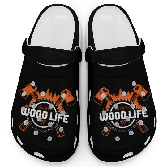 Lumberjack Forester Chainsaw gift idea Clogs