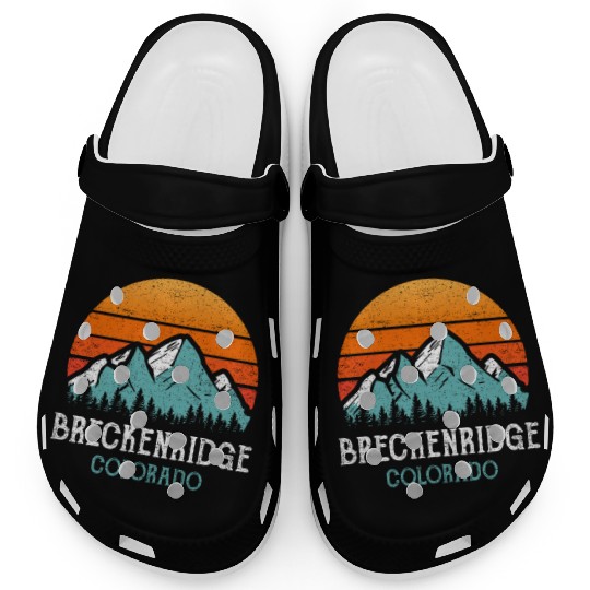 Vintage Breckenridge Clogs Retro Sun Mountains
