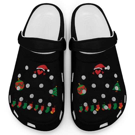 I Love My Family ,Christmas family Clogs.