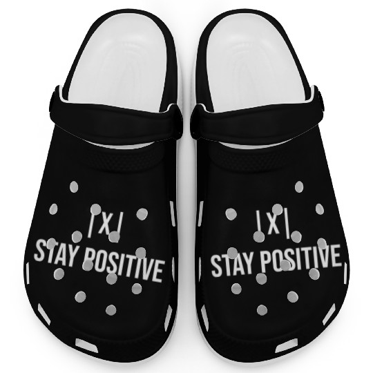 Stay Positive with absolute value Clogs