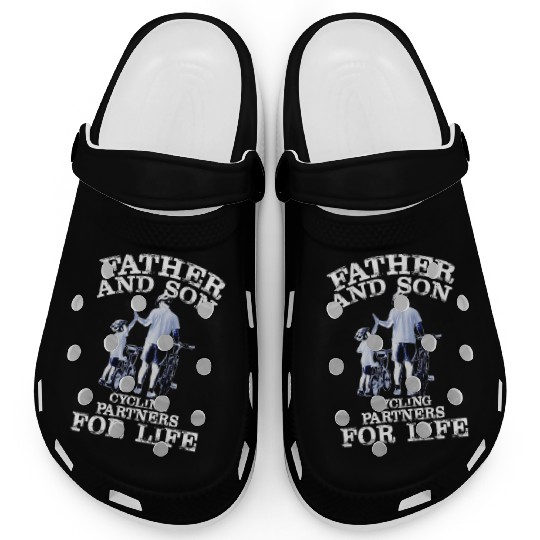 Cycling Father Son Cycling Partners Lifes Clogs