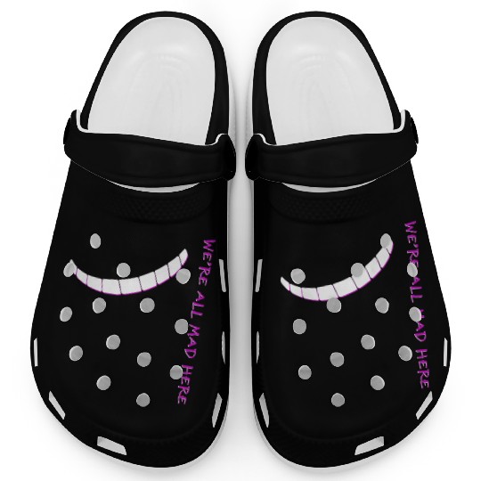 Alice In Wonderland We'Re All Mad Here Clogs