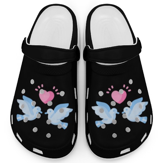 Bird lover freedom peace love Clogs